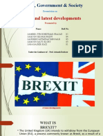 Business, Government & Society: Brexit and Latest Developments