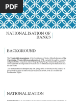 Nationalisation of Banks