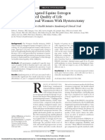 Effects of Conjugated Equine Estrogen on Health-Related Quality of Life in Postmenopausal Women With Hysterectomy