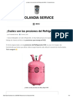 ¿Cuáles Son Las Presiones Del Refrigerante 410A - Friolandia Service