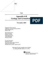 Appendix 6-B Geology and Groundwater: November 2003