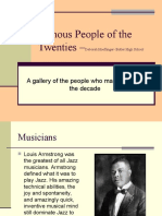Famous People of The Twenties