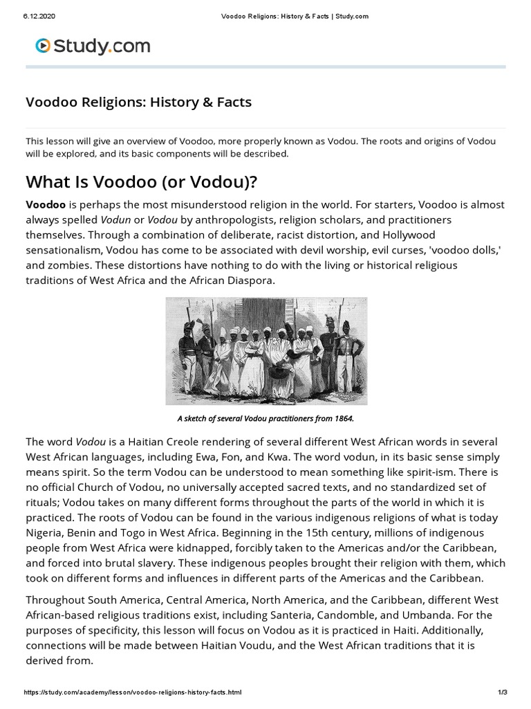 Understanding Vodou: History & Beliefs | PDF | Haitian Vodou | Supernatural
