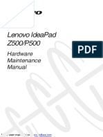 Lenovo Ideapad Z500/P500: Hardware Maintenance Manual