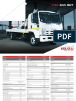 Isuzu FSR 800 AMT Specification Sheet