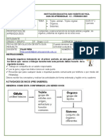 Guia # 2 Ciencian Naturales Grado 5° I Periodo