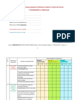 2020 Fisa de Aprecierea Progresului Grupa Mini