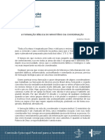 21 - A Formação Bíblica Do Ministério Da Coordenação