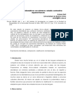 Expresiones Idiomáticas Con Números - Estudio Contrastivo Español Francés