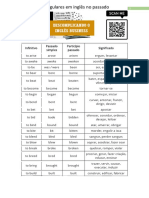 Verbos Irregulares em Inglês No Passado