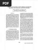 FIXED AND FLOATING POINT ERROR ANALYSIS OF