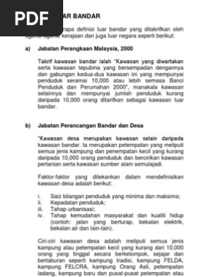 Definisi Luar Bandar Pdf
