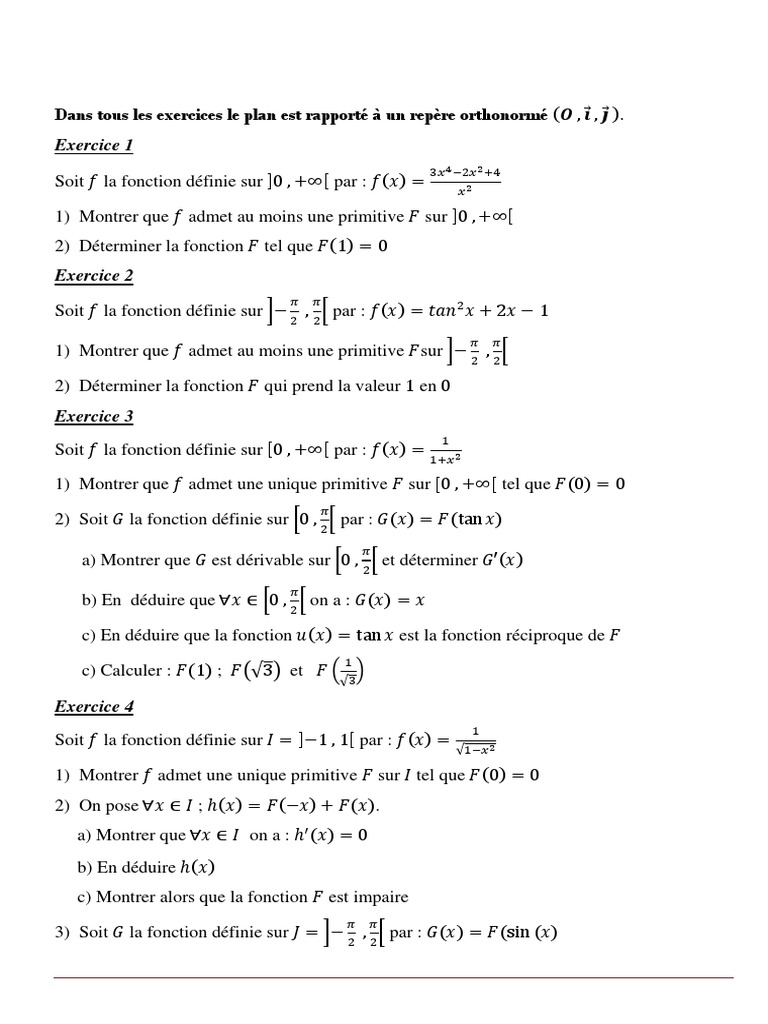 Primitives de tan(x) en Mathématiques | PDF | Fonction (Mathématiques ...