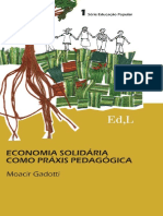 Economia Solidária Como Práxis Pedagógica - Moacir Gadotti