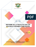 Reforme de La Fiscalite Sur Les Nouveaux Regimes D'imposition - Janvier 2021