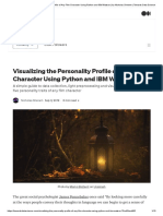 Visualizing The Personality Profile of Any Film Character Using Python and IBM Watson - by Nicholas Sherwin - Towards Data Science
