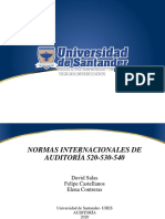 Normas Internacionales de Auditoría 520-530-540