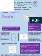 Movimiento circular uniforme: elementos, relaciones y análisis