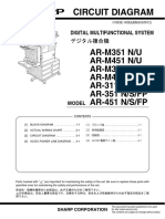 Circuit Diagram: AR-M351 N/U AR-M451 N/U AR-M355 N/U AR-M455 N/U AR-311 N/S/FP AR-351 N/S/FP AR-451 N/S/FP