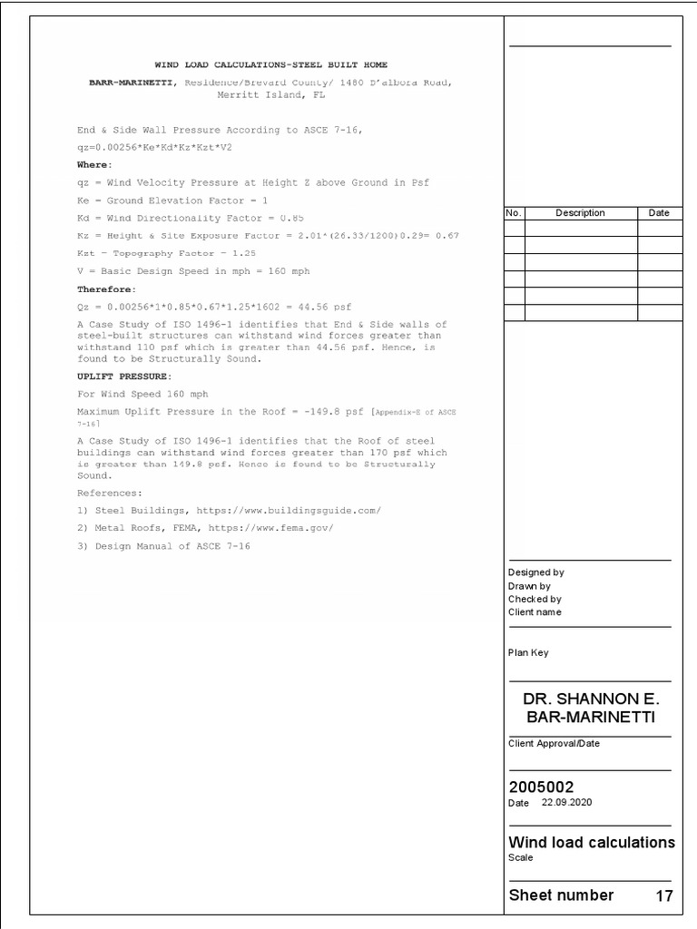 17 - Wind Load Calculations | PDF