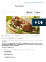 Falafel Receta Autntica y Original