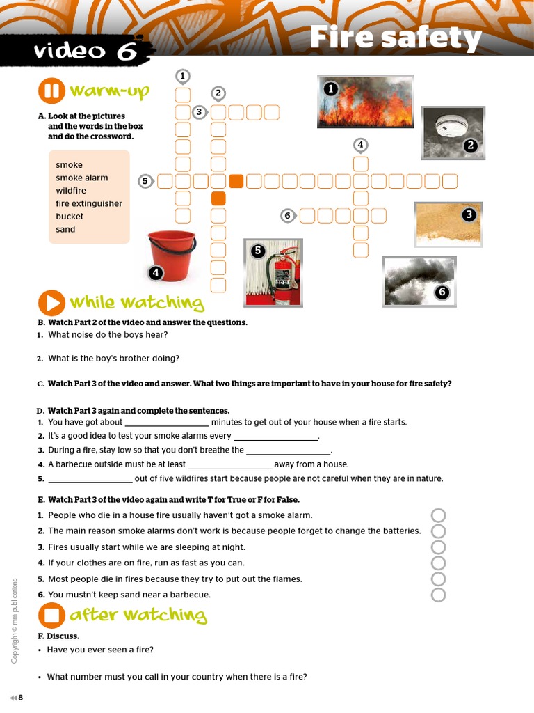 Switch On Worksheets 2 Video 6 PDF Combustion Hazards