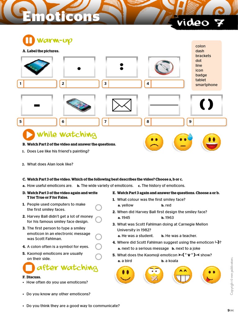 Switch On Worksheets 2 Video 7 PDF Symbols Infographics