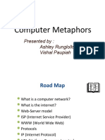 Computer Metaphors: Presented By: Ashley Runglollsing Vishal Paupiah