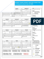 CSISD 2020-2021 School Calendar