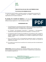 4231 Modificación Calendario 2021-1 Medellín, Modalidad Virtual y Regionalizados