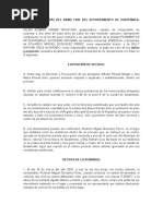 MINUTA DE DAÑOS Y PERJUICIOS
