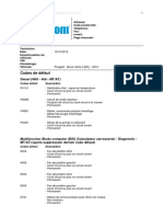 Codes de Défaut: Diesel (4HU - Hdi - MT/AT)