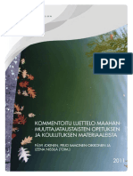 Kommentoitu Luettelo Maahanmuuttajataustaisten Opetuksen Ja Koulutuksen Materiaaleista 2011