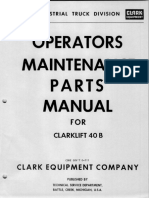 Operators Parts: Maintenance Manual