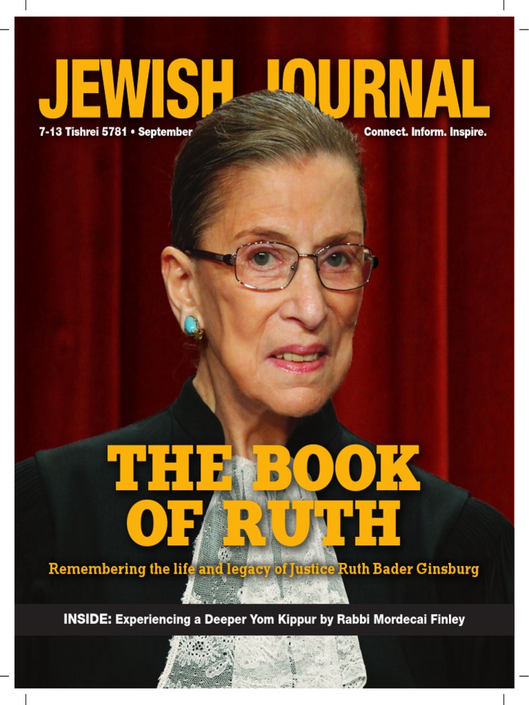 Jewish Journal September 25, 2020 PDF Ruth Bader Ginsburg Antonin Scalia image