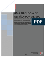 Tipologia de Gestao Por Objeto (Ou Entregas)