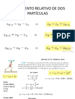 Calculating the relative motion of two particles