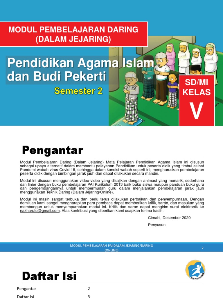 Modul Ajar PAI Kelas 5 Semester 2 | PDF