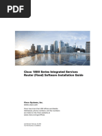 Cisco 1800 Series Integrated Services Router (Fixed) Software Installation Guide