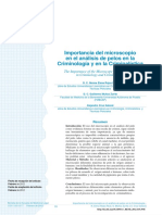 Pelos en La Criminología y en La Criminalística México