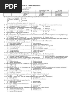 Pre-Board Examination in Clinical Chemistry (Part 1)