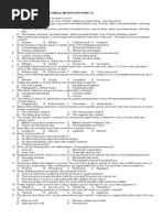 Pre-Board Examination in Clinical Microscopy (Part 2)