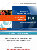 MJM Audit - Pertemuan 13 - Audit Pengolahan Data Elektronik