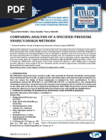 Comparing Analysis of A Specified Pressure Vessel's Design Methods