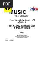 Music: Second Quarter Learning Activity Sheets - LAS Week 4-5