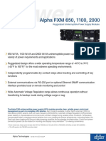 Alpha FXM 650, 1100, 2000: Ruggedized Uninterruptible Power Supply Modules