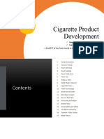 Cigarette Product Development Brief