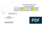 Jadwal Penjaga Malam