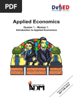 Applied Economics Module 1