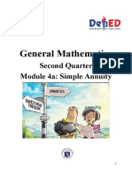 General Mathematics: Second Quarter Module 4a: Simple Annuity